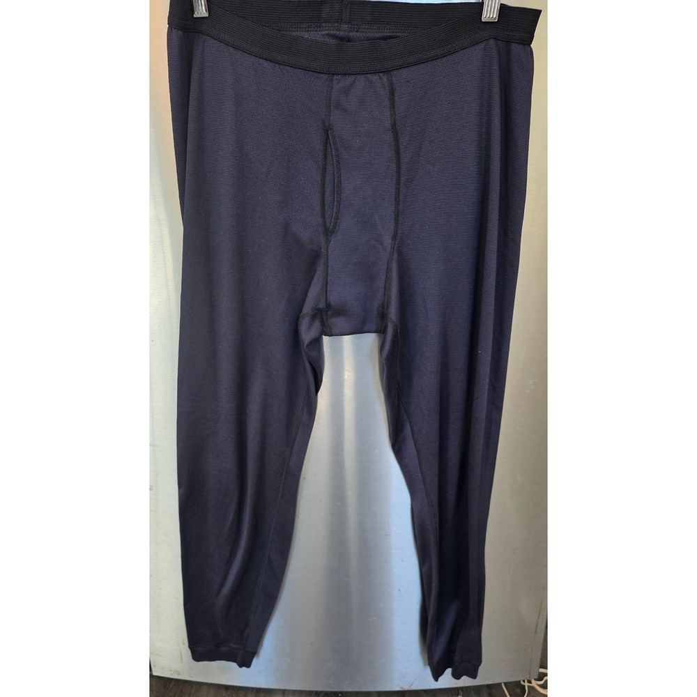 Patagonia Mens Large Capilene Base Layer Pants Navy Blue Made in USA Leggings